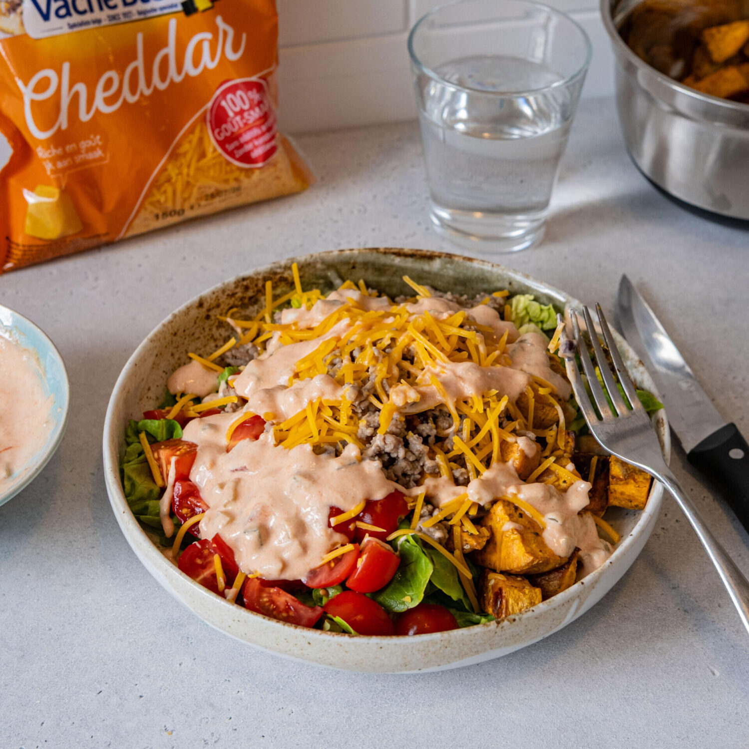 Salade Cheeseburger au Cheddar