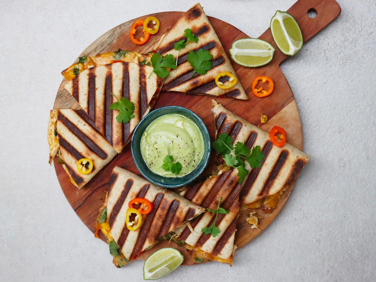 Quesadillas au barbecue
