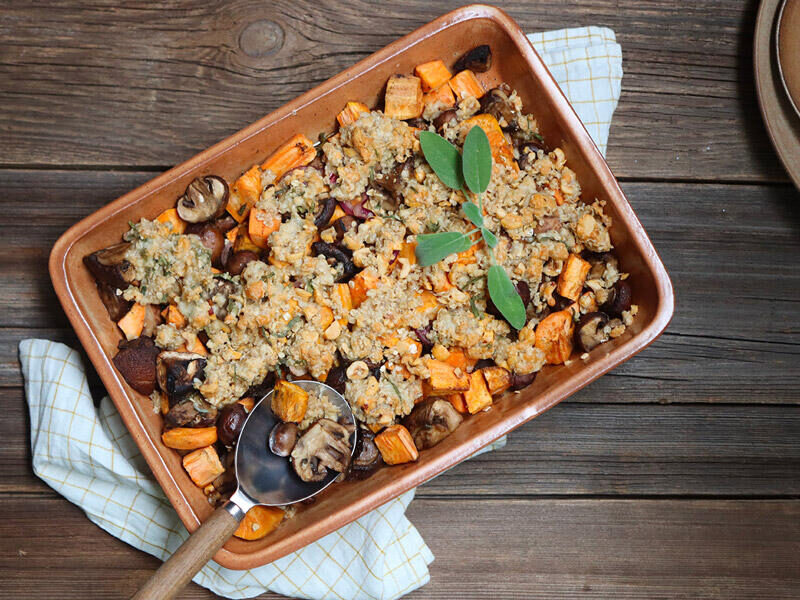 Crumble salé aux légumes d’automne
