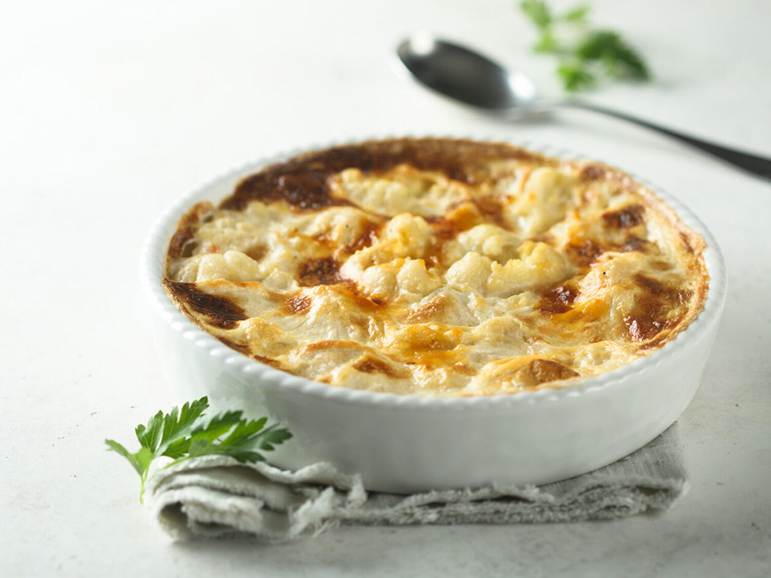 Bloemkool in krokant korstje
