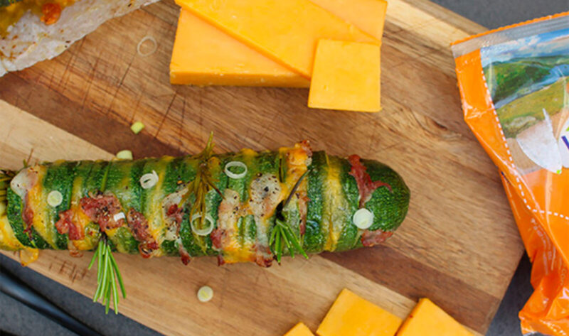 Courgettewaaier met cheddar