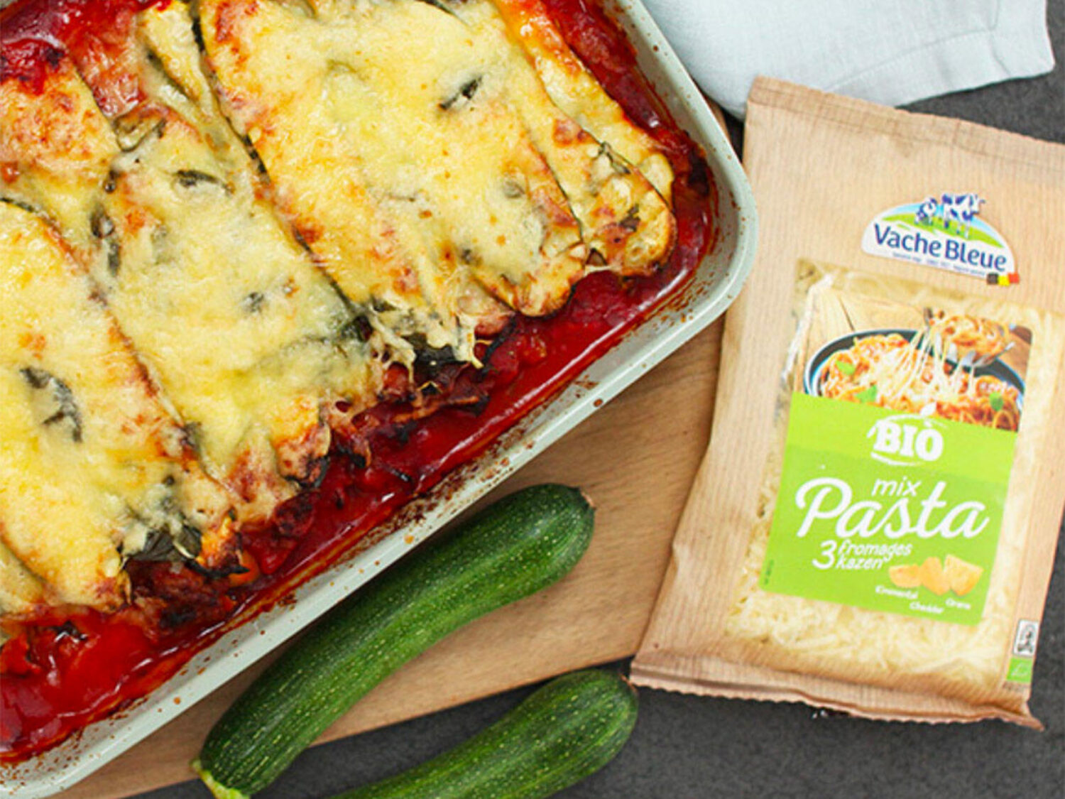 Courgettelasagne zonder pasta