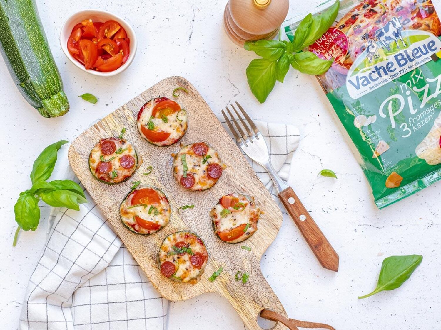 Courgette mini pizza’s