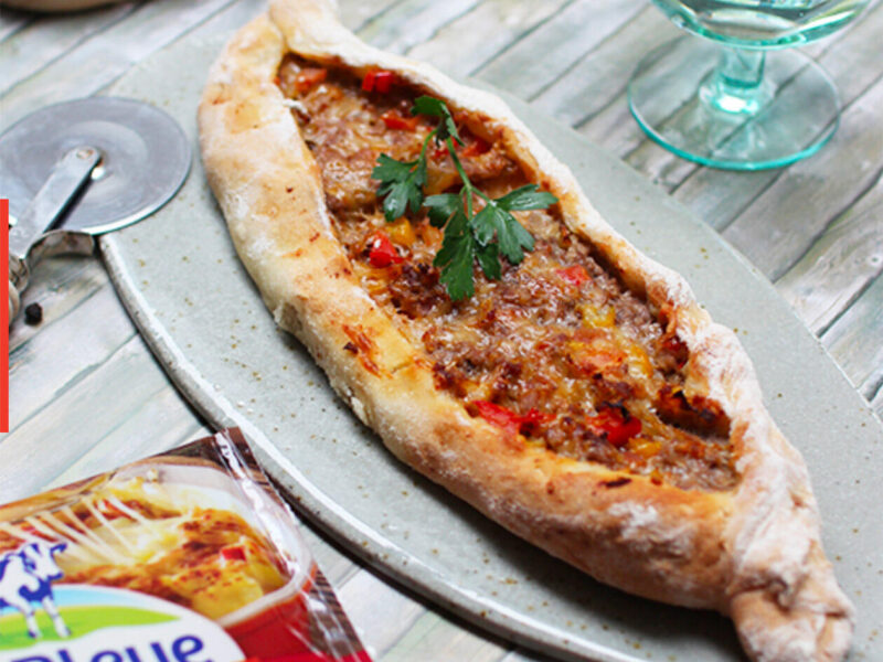 Turkse pizza met vlees