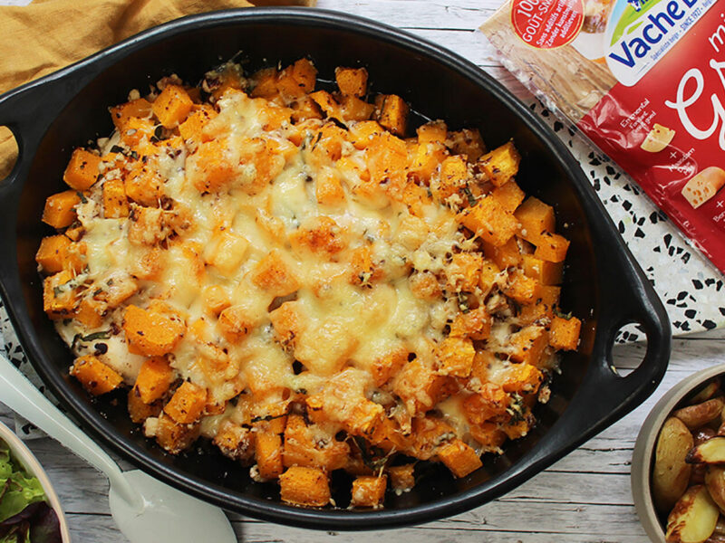 Poulet & courge butternut gratinés