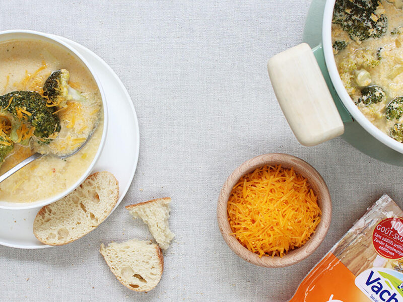 Soep met broccoli & cheddar