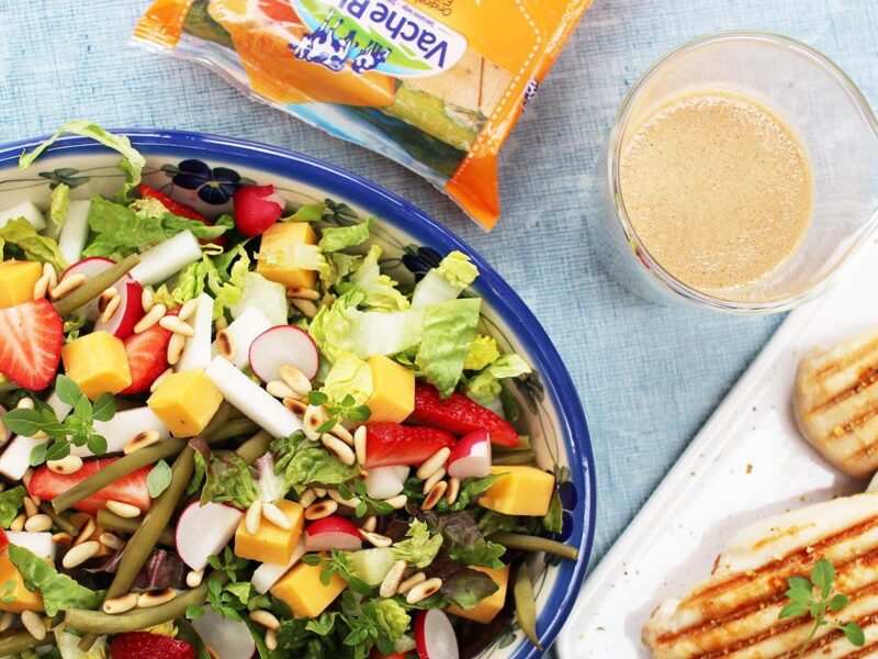 Lentesalade met cheddar